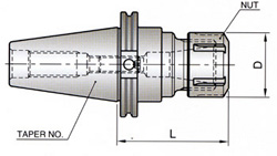 CAT40 STUB LENGTH ER COLLET CHUCK USA
