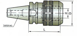 BT40 STANDARD LENGTH MILLING CHUCK